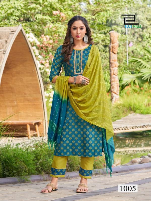 Blue Hills Lockup 1 Kurti Bottom Dupatta Collection